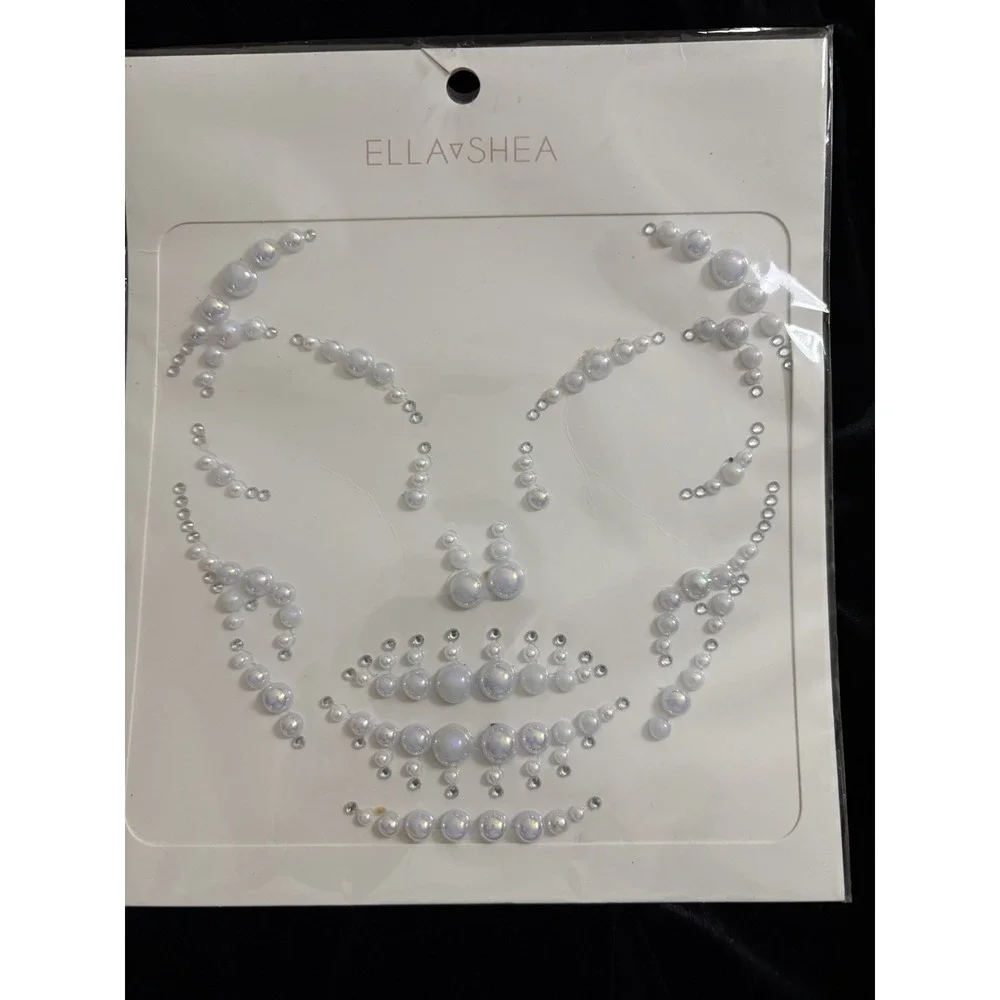 Pearl Adhesive Facial Jewels. Day Of The Dead NWT.